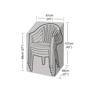funda protectora para sillas apilables de jardín o terraza