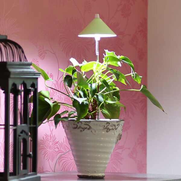 lámpara luz artificial para plantas sunlite verde