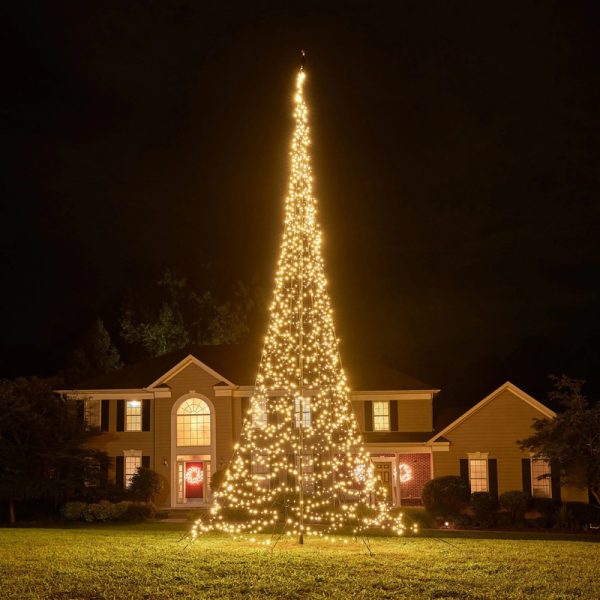 árbol de navidad luces led 10 m blanco cálido