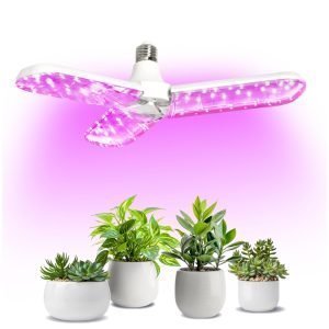 Bombilla LED crecimiento plantas PLANTY 24W 3 paneles