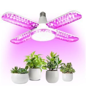 Bombilla LED crecimiento plantas PLANTY 40W 4 paneles